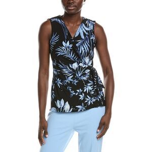 Anne Klein Womens Wrap Top, Black